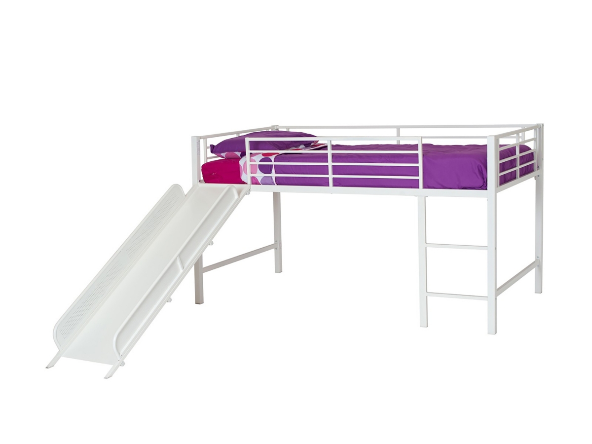 Kids Kids Junior Twin Loft Bed with Slide Ashley