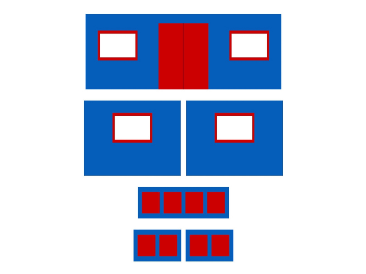 Kids Junior Twin Loft Bed with Storage Steps and Blue House