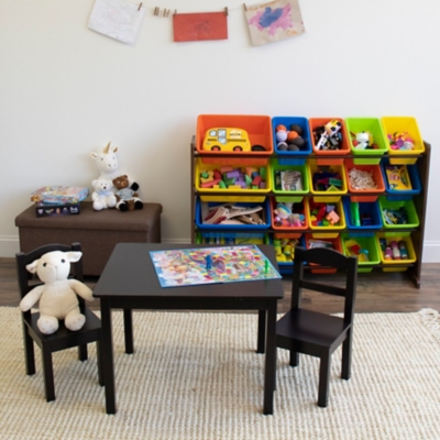 large toy organizer with bins