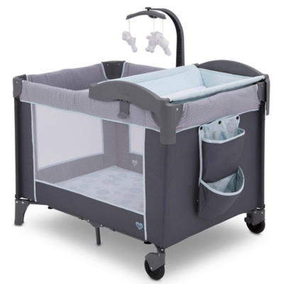 Simmons Kids Ultra-Compact Travel Bedside Bassinet -Folding