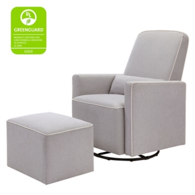 Davinci olive swivel outlet glider and ottoman