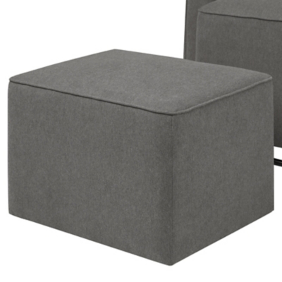 Davinci olive glider outlet and ottoman dark grey