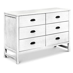 Davinci Fairway 6 Drawer Double Dresser, White, large