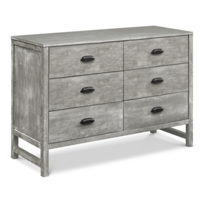 Davinci Fairway 6 Drawer Double Dresser, Gray, large