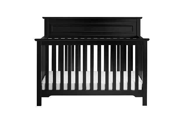 Complementing the Autumn dresser, the Autumn 4-in-1 convertible crib combines versatility with functionality. This 4-in-1 crib easily converts to a toddler bed, daybed and full size bed, so it can grow with your child from infancy into their teenage years. With its high headboard, sturdy slats and refined moulding, this crib is sure to look right at home, whether your style is modern farmhouse or American classic.Made of pine wood and TSCA-compliant engineered wood | Converts to toddler bed, daybed and full-size bed | Meets ASTM international and U.S. CPSC safety standards | Finished in non-toxic, multi-step painting process, lead and phthalate safe | GREENGUARD Gold Certified; screened for 360 VOCs and over 10,000 chemicals | Mattress available, sold separately | Assembly required