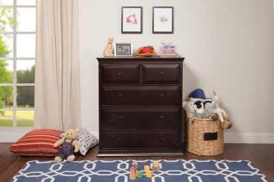 Davinci Signature 5 Drawer Tall Dresser, Brown, rollover