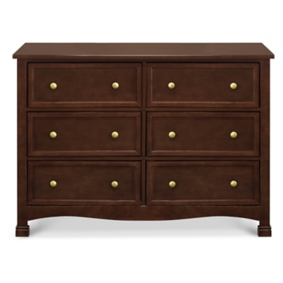 Davinci Kalani 6 Drawer Double Wide Dresser, Dark Brown, large