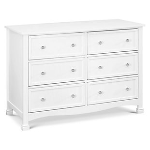 Davinci Kalani 6 Drawer Double Wide Dresser, White, large