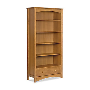 The MDB bookcase offers plenty of storage options with its five adjustable shelves and one smooth and spacious drawer. Keeping your child's favorite books and toys handy, the bookcase brings timeless charm to his or her room with classic lines and gentle curves. Its versatile style complements a wide range of nursery decor.Made of pine wood and TSCA-compliant engineered wood | Five adjustable shelves with a spacious bottom drawer | Stop mechanism on drawer for added safety and anti-tip kit included | Meets ASTM international and U.S. CPSC safety standards | Finished in non-toxic, multi-step painting process, lead and phthalate safe | Assembly required