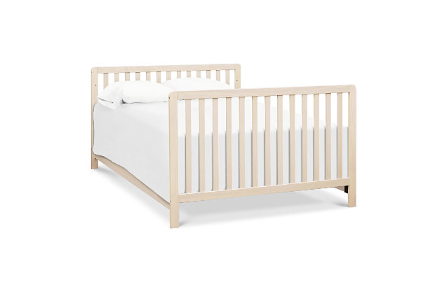 The Carter’s Colby 4-in-1 low profile convertible crib combines clean lines, outstanding quality and multi-functional design. Converts to a toddler bed, daybed and full size bed for use long past the nursery years. Coordinates with the Colby 3-drawer and 6-drawer dressers for a beautifully equipped ensemble.Made of New Zealand pine wood | Mattress platform offers four adjustable height options to accommodate your growing baby | GREENGUARD Gold Certified - screened for 360 VOCs and over 10,000 chemicals | Converts to toddler bed, daybed and full size bed (conversion kits sold separately) | Finished in non-toxic multi-step painting process, lead and phthalate safe | Mattress sold separately | Assembly required