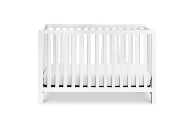 The Carter’s Colby 4-in-1 low profile convertible crib combines clean lines, outstanding quality and multi-functional design. Converts to a toddler bed, daybed and size bed for use long past the nursery years. Coordinates with the Colby 3-drawer and 6-drawer dressers for a beautiy equipped ensemble.Made of New Zealand pine wood | Mattress platform offers four adjustable height options to accommodate your growing baby | GREENGUARD Gold Certified - screened for 360 VOCs and over 10,000 chemicals | Converts to toddler bed, daybed and size bed (conversion kits sold separately) | Finished in non-toxic multi-step painting process, lead and phthalate safe | Mattress sold separately | Assembly required