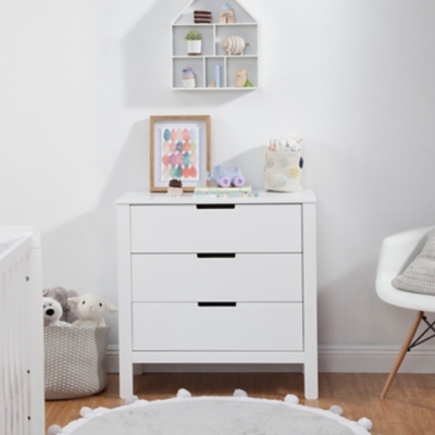 Carter's by Davinci Colby 3 Drawer Dresser, White, large