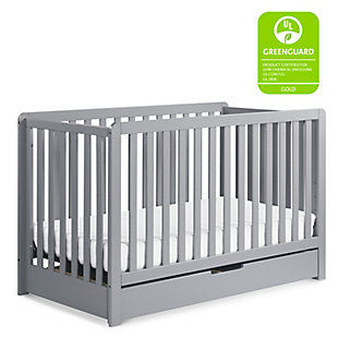 Carter's by Davinci Colby 4-in-1 Convertible Crib with Trundle Drawer, Gray, large