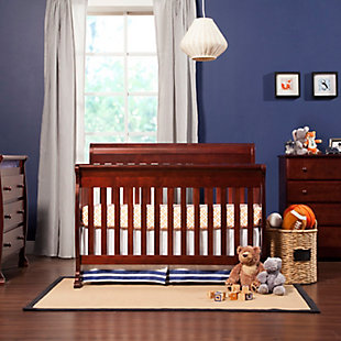 Beautifully made and incredibly versatile, our Kalani 4-in-1 crib features gentle curves and sturdy construction that can be converted for use as a toddler bed, daybed and full-sized bed.Made of pine wood | Mattress platform offers four adjustable height options to accommodate your growing baby | Meets ASTM international and U.S. CPSC safety standards | GREENGUARD Gold Certified - screened for 360 VOCs and over 10,000 chemicals | Converts to toddler bed, daybed and full size bed (conversion kits sold separately) | Mattress sold separately | Assembly required
