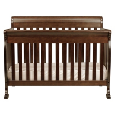 brown wood crib