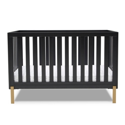 Delta Children Hendrix 4-in-1 Convertible Crib, Midnight Gray, rollover