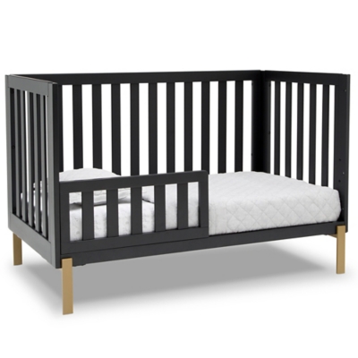 Delta Children Hendrix 4-in-1 Convertible Crib, Midnight Gray, large
