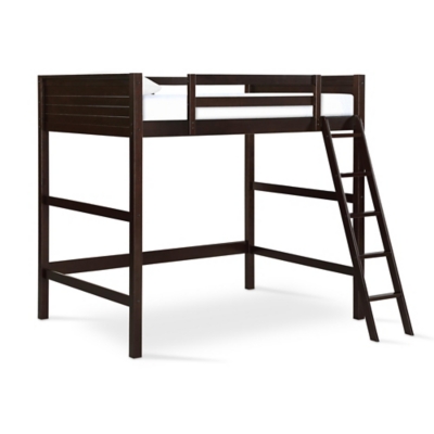 Kids Denver Full Size Wooden Loft Bed with Ladder | Ashley