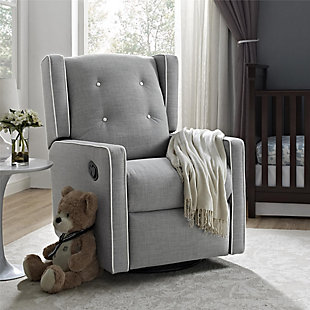 Baby Relax Mikayla Nursery Swivel Glider Recliner Chair, , rollover