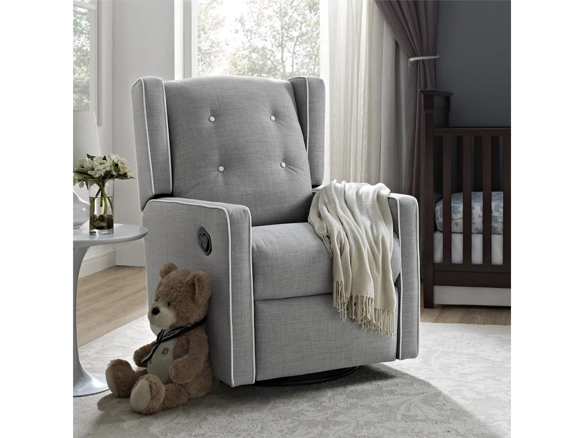 Baby Relax Mikayla Nursery Swivel Glider Recliner Chair