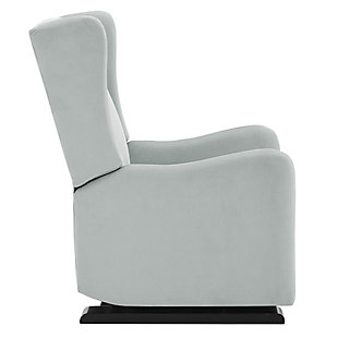 Designed with your comfort in mind, the Baby Relax Rylee glider recliner is the perfect seating solution to settle in and relax with your baby. Upholstered in a linen fabric, this gliding recliner offers the ultimate blend of clean-lined style, a contemporary wingback profile and serpentine arm design. More than just a pretty face, the Rylee glider recliner offers key comfort features such as a tall back for head and neck support, generously padded cushions and a smooth-reclining mechanism that allows you to put your feet up and enjoy the deep relaxation you deserve. A cool combination of comfort and charm, the Baby Relax Rylee gliding recliner is sure to be a welcome addition to your nursery or any seating area.Made of wood, metal and fabric | Light gray linen upholstery | Sturdy construction with a supportive spring core foam-filled seat | Contemporary wingback profile with serpentine arms | Smooth recline mechanism located in between the arm rest and seat | Minimal assembly required | 1-year limited warranty | For any questions regarding Dorel products, please contact customer service at 1-800-295-1980