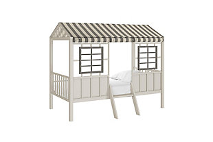 Little Seeds Rowan Valley Forest Loft Bed, Gray, large