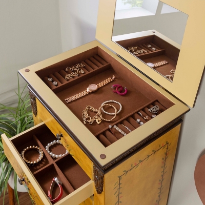 Linon Eve Jewelry Armoire - Thumbnail 3