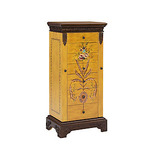 Linon Eve Hand Painted Jewelry Armoire, , large