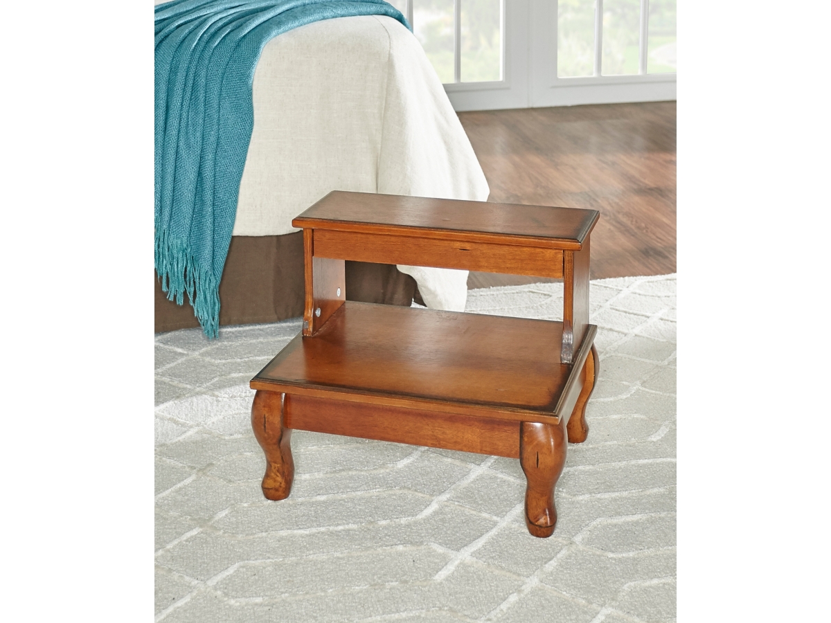 Linon Marris Bed Step Stool with Storage Ashley