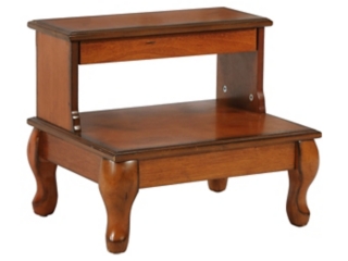 Linon Marris Bed Step Stool with Storage