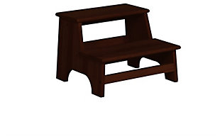 Linon Tifton Bed Step Stool, Espresso, large