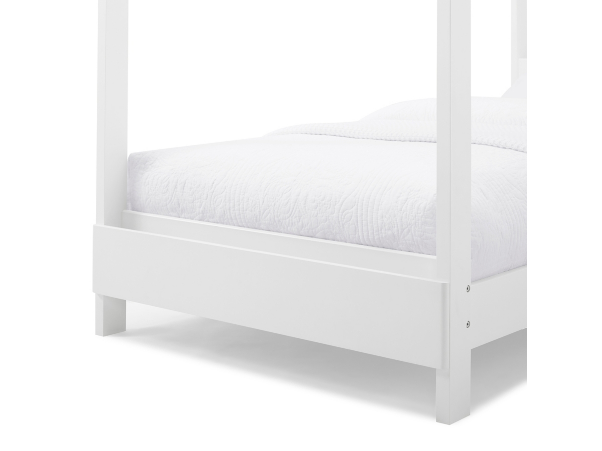 Delta Children Poppy House Twin Bed, White, large
