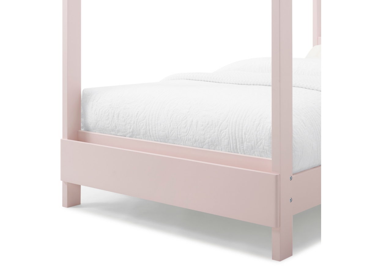 Delta Children Poppy House Twin Bed, Pink, large