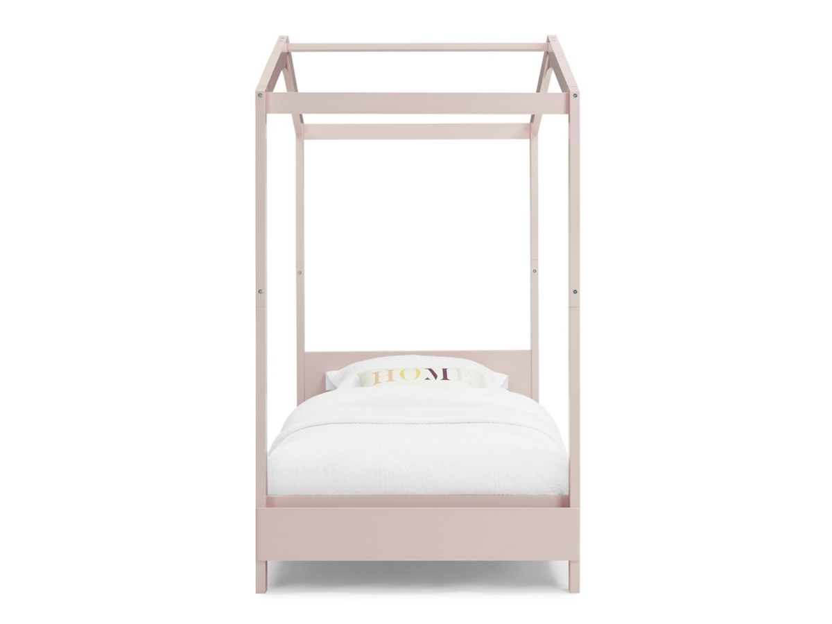 Delta Children Poppy House Twin Bed, Pink, large
