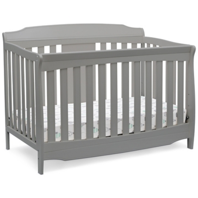 Delta Children Westminster 6-in-1 Convertible Baby Crib, Gray, large