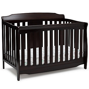 Delta Children Westminster 6-in-1 Convertible Baby Crib, Brown, large