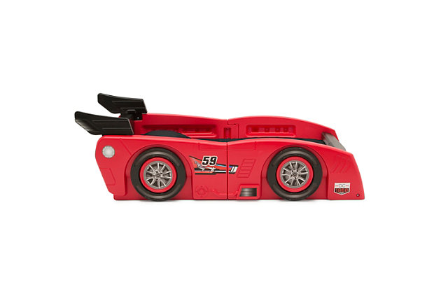 Delta Children Grand Prix Race Car Toddler-to-Twin Bed Red 