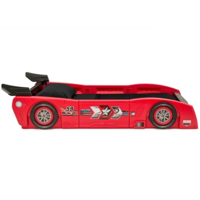 Delta Turbo Twin Race Car Bed in Red