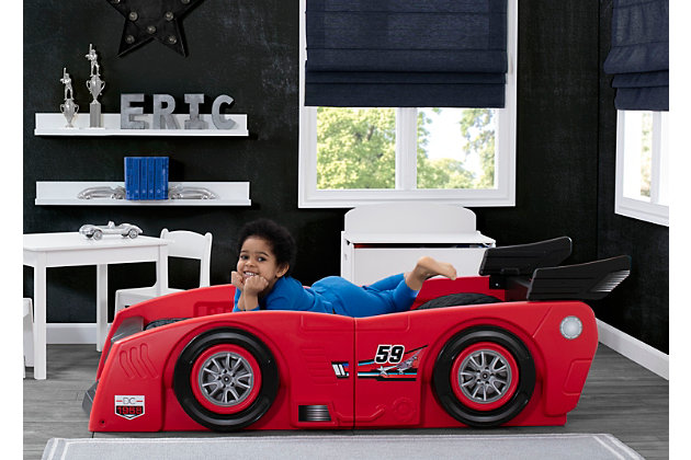 Race Car Toddler And Twin Bed Ashley, Delta Toddler To Twin Car Bed
