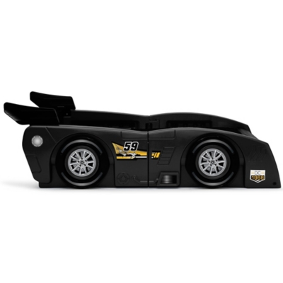 Delta Children Grand Prix Race Car Toddler And Twin Bed, Black, large