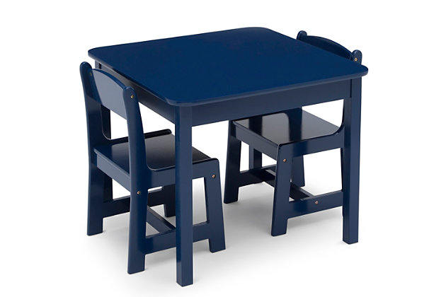 Delta Children Mysize Kids Wood Table And Chair Set (2 Chairs 