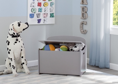 Delta Children Mysize Deluxe Toy Box, Gray