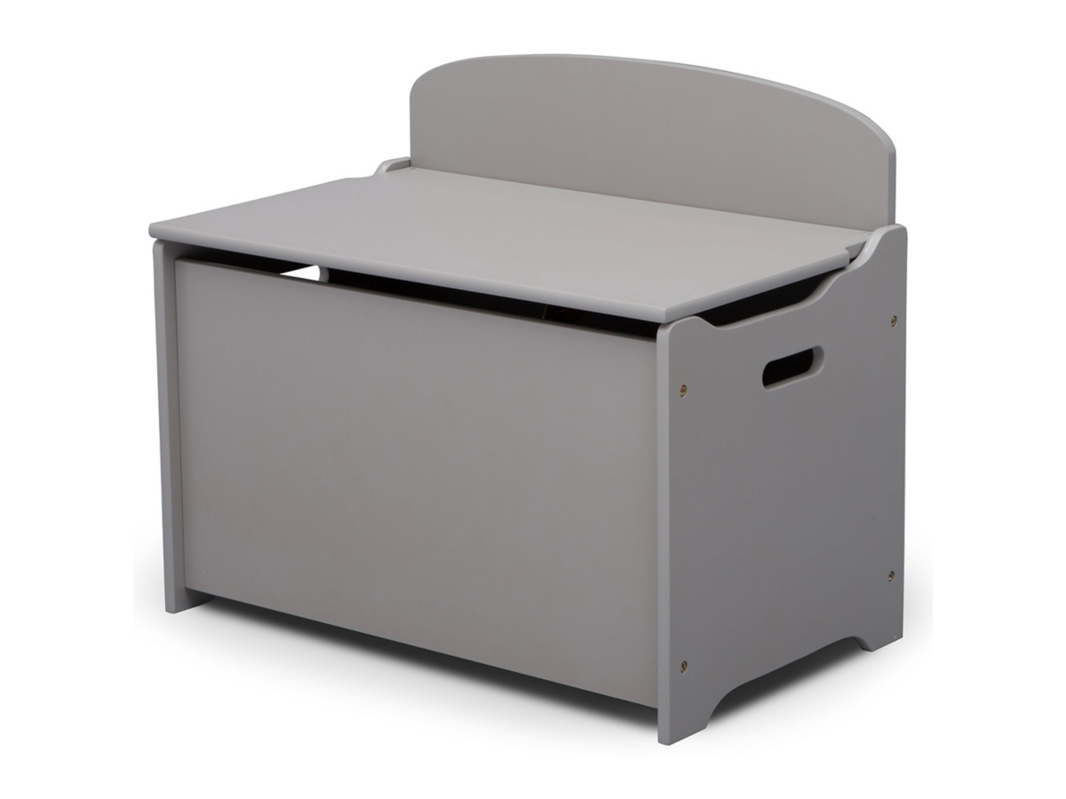 Delta Children Mysize Deluxe Toy Box, Gray, large