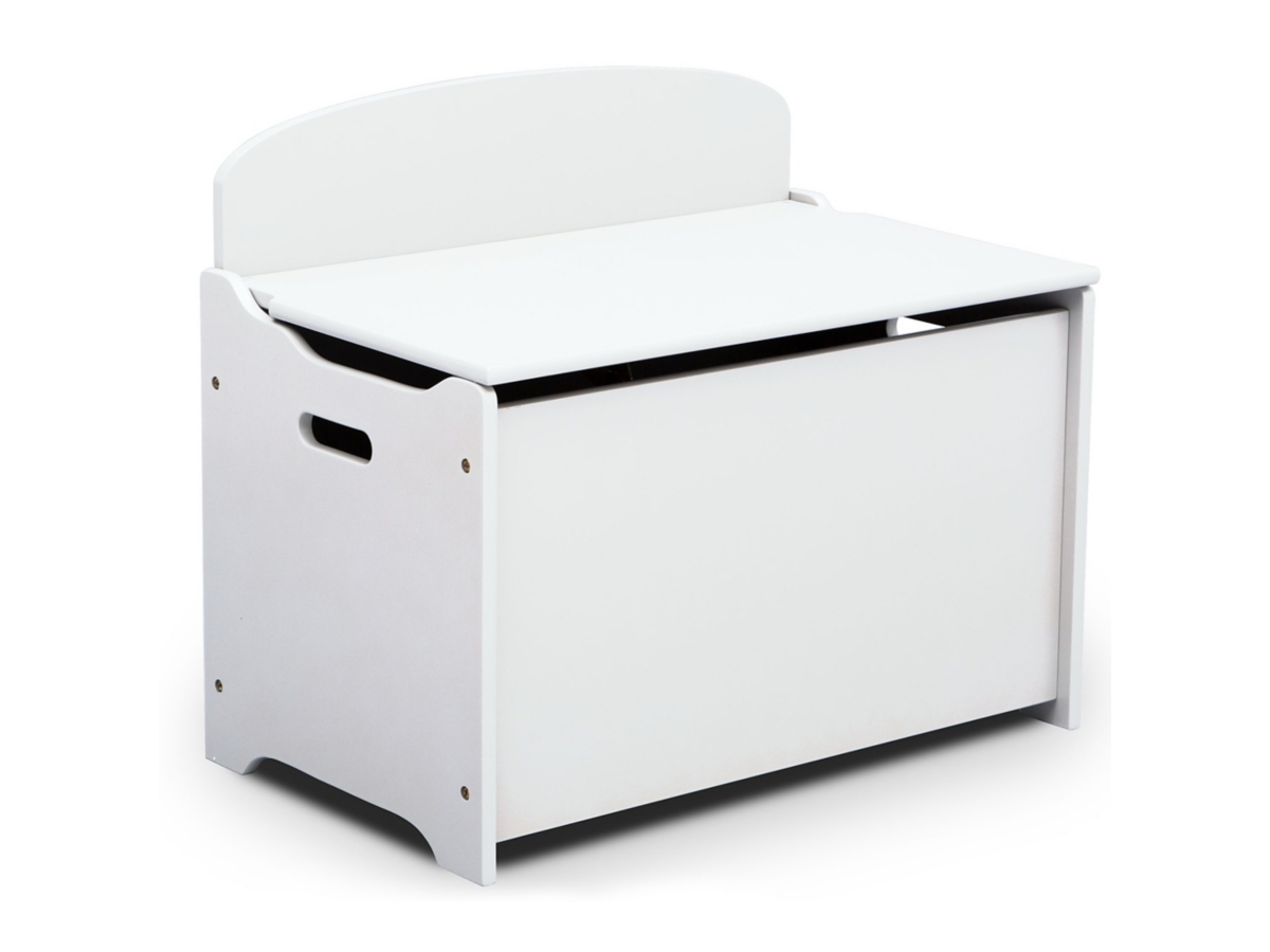 Delta Children Mysize Deluxe Toy Box, White, large