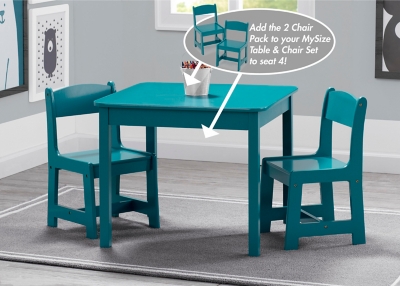 Delta Children Mysize Chairs - Pack Of 2, Teal, large