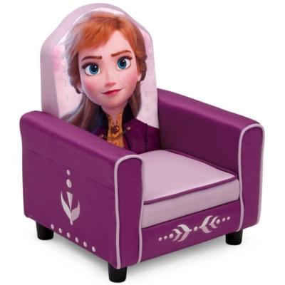 Delta Children Disney Frozen Ii Anna Figural Upholstered Kids Chair, , large