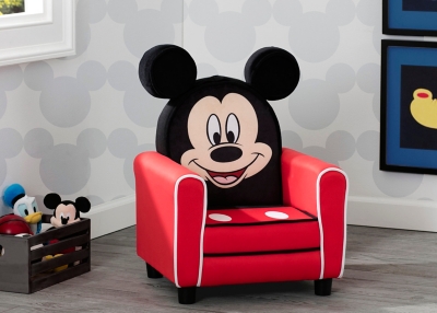 Delta Children Disney Mickey Mouse Figural Upholstered Kids Chair, , large