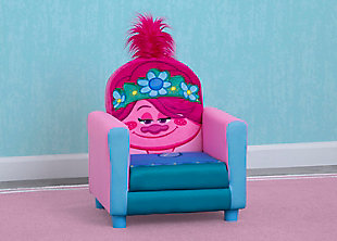 This Trolls World Tour Figural Upholstered Chair by Delta Children is all about the hair! Designed to resemble Poppy, the eternally optimistic troll, this cozy chair for kids features a durable wood frame, padded seat, plush flower crown and 3D hair. It’s a totally hair-raising option for your favorite Trolls fan.Made of pine wood, metal and foam | Polyester upholstery | Recommended for ages 3+ | Holds up to 100 pounds | Assembly required | Meets or exceeds all safety standards set by the cpsc | For any questions regarding delta children products, please contact consumersupport@deltachildren.com monday to friday, 8:30 a.m. To 6 p.m. (est)