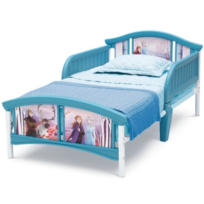 blue toddler bed