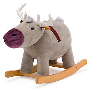 This reindeer is ready to rock. Sweet and huggable, the Disney Frozen II Sven Plush Rocker by Delta Children takes little ones on a make-believe Frozen adventure in the kingdom of Arendelle. Designed to resemble Kristoff’s adorable reindeer companion, Sven, this rocking horse features embroidered details, three dimensional antlers and a cozy foam construction for kids to sit atop. Its sturdy wooden handles and runners ensure a smooth, secure and gentle rocking motion. The perfect companion for any toddler’s nursery or playroom, the Disney Frozen II Sven Plush Rocker by Delta Children helps improve balance and build strong motor skills while bringing the fun.Made of pine wood, foam, polyester and metal | Recommended for ages 3+ | Holds up to 100 pounds | Arrives assembled | Meets or exceeds all safety standards set by the cpsc | For any questions regarding delta children products, please contact consumersupport@deltachildren.com monday to friday, 8:30 a.m. To 6 p.m. (est)